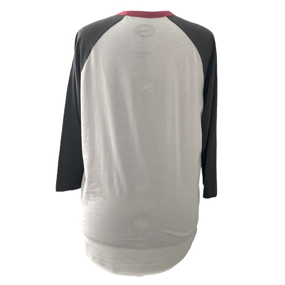 Disney long sleeve T-Shirt Top with buffalo plaid Mickey, red white gray Sz XL - Picture 3 of 9